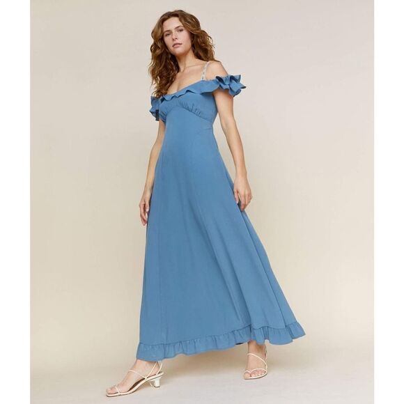 Christy Dawn The Helina silk maxi Dress Medium - Picture 2 of 14